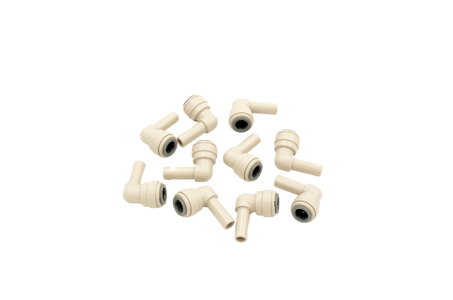 RECHANGE N.10 PCS. RACCORD COUDE À QUEUE LISSE 3/8"-3/8" PI221212S
