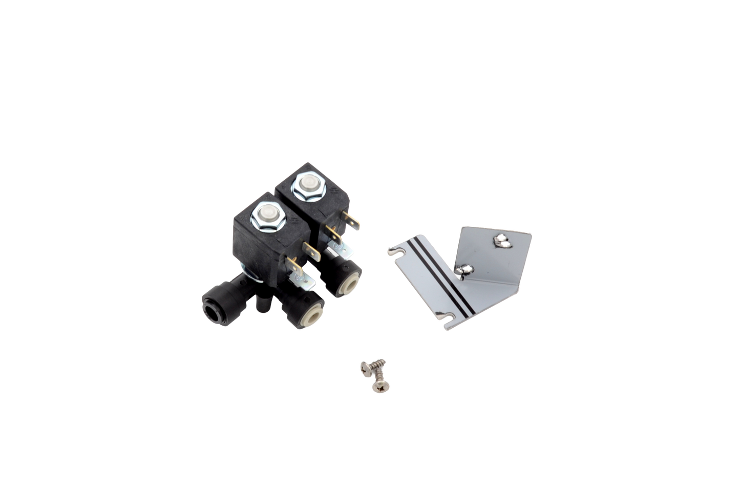 RECHANGE ÉLECTROVANNE 2 ENTRÉES 1/4" - 1 SORTIE 5/16" AVEC SUPPORT HYZ