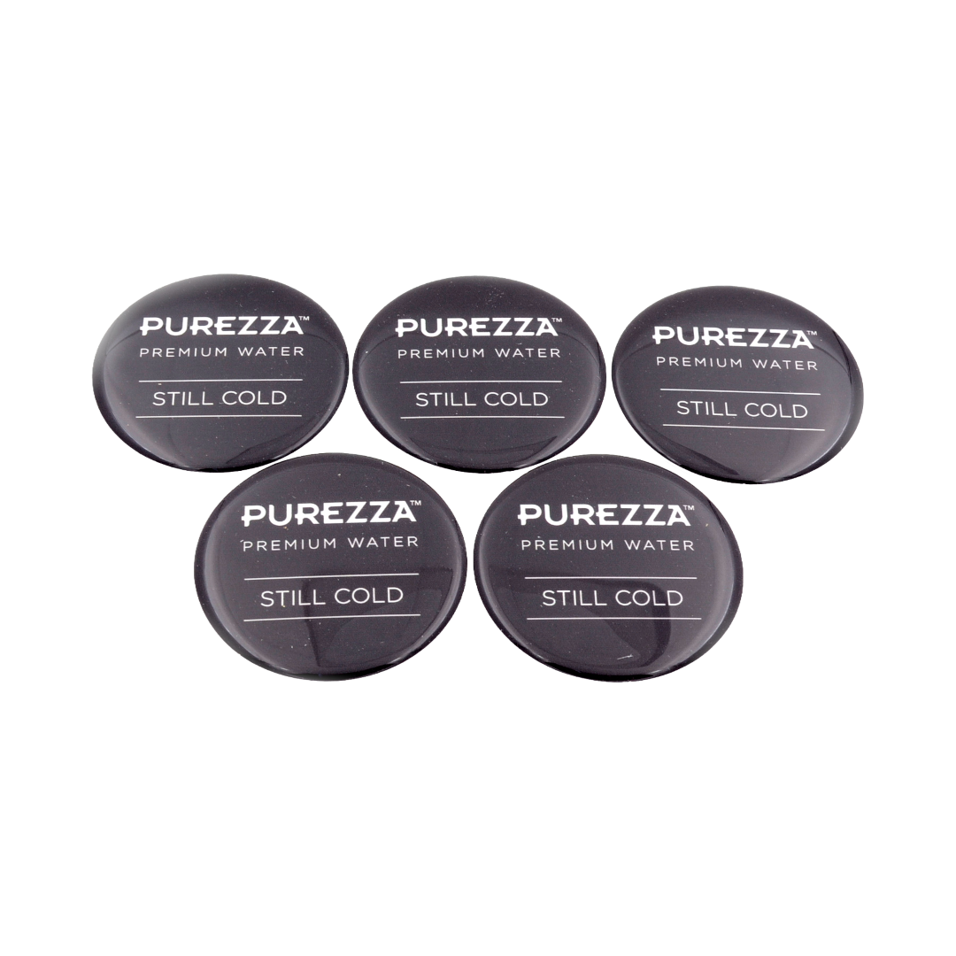 RIC. N.5 PZ ETICHETTA ADESIVA T-BAR PUREZZA WLI MEDAGLIONE COLD