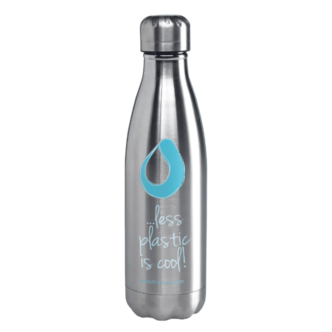 CONF. N.24 BORRACCE INOX 500 ML BLU2GO C/LOGO