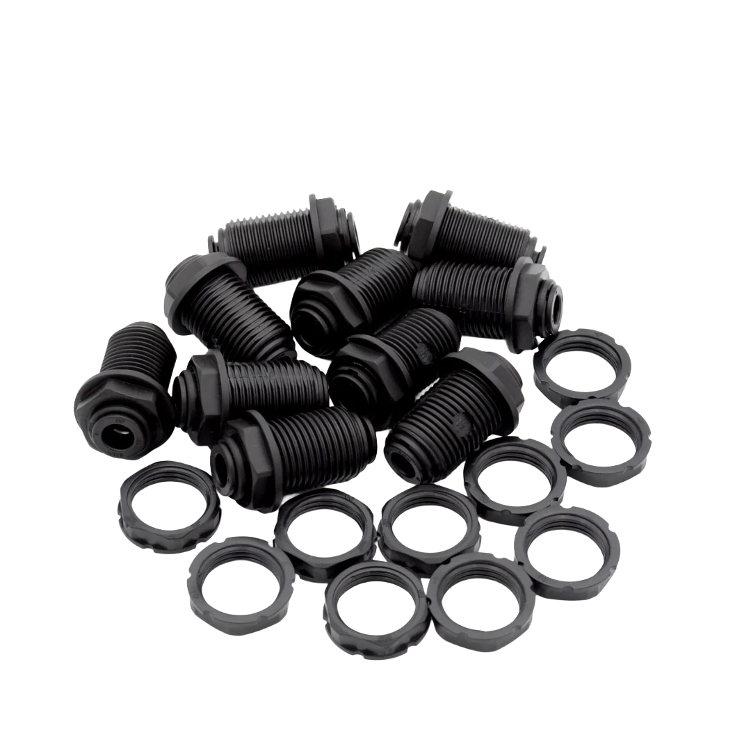 REPUESTO N.10 UDS. RACOR PASAMUROS 8MM-8MM CON TUERCA ANULAR