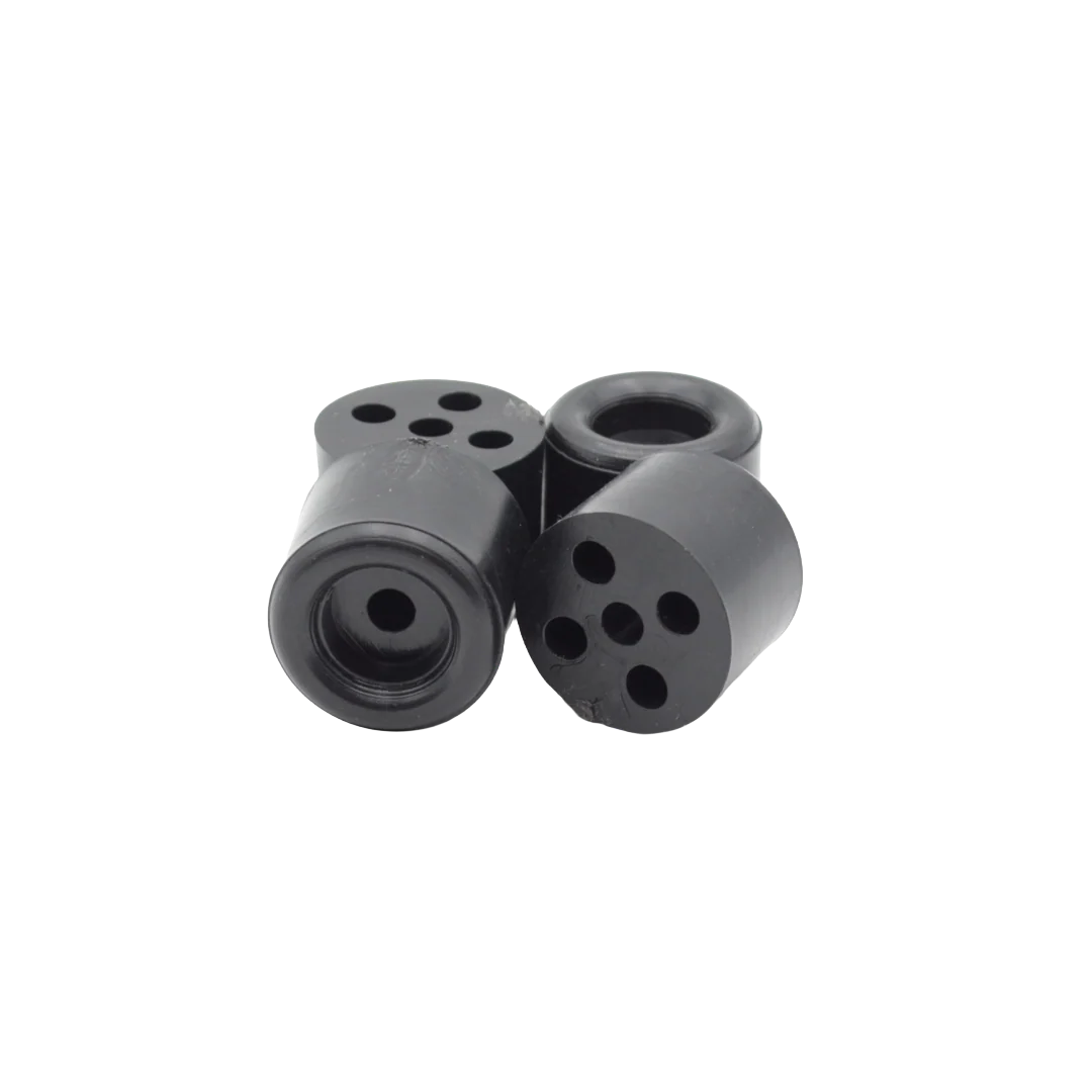 SPARE N.4 PCS. HARD PVC FOOT D30/H25MM W/HOLE