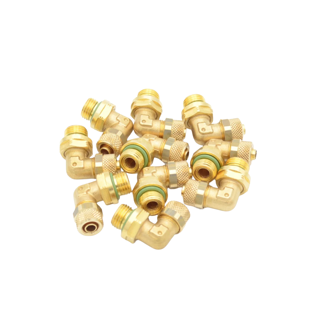 SPARE N.10 PCS. ROTATING ELBOW FITTING D8-1/4"M W/O-RING NSF E2305043