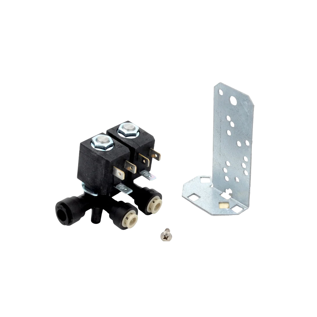 SPARE SOLENOID VALVE 2 IN 1/4" - 1 OUT 5/16" W/BRACKET BLUSODA